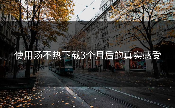 使用汤不热下载3个月后的真实感受