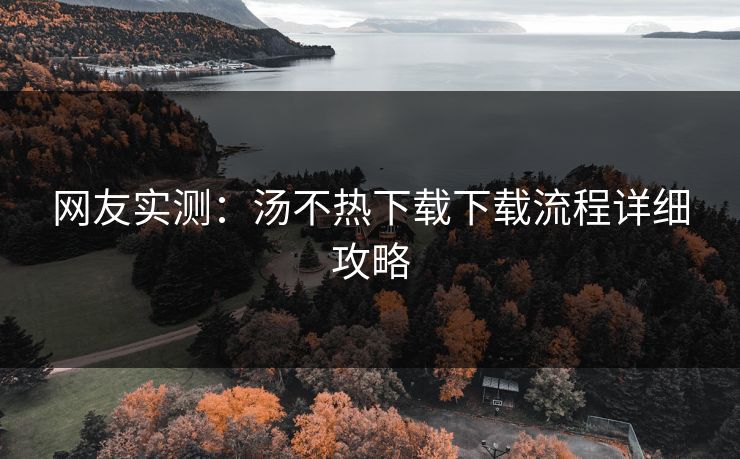 网友实测：汤不热下载下载流程详细攻略