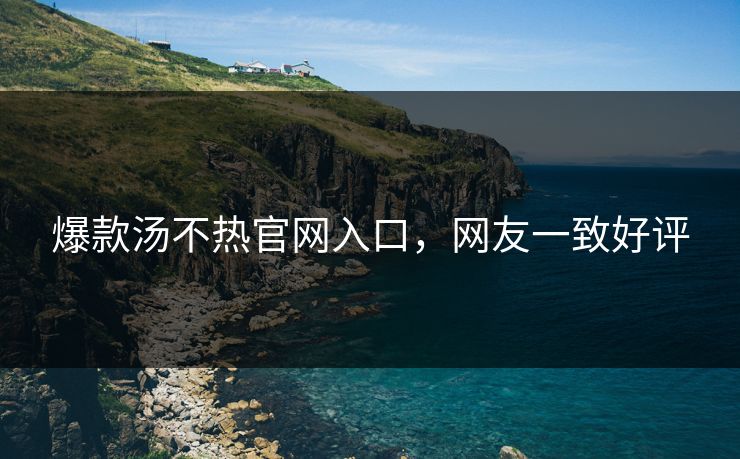爆款汤不热官网入口，网友一致好评